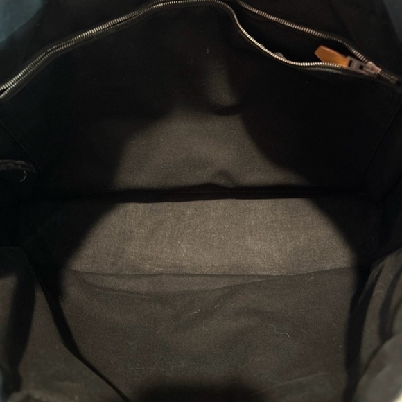 Hermes Large Black Canvas Tote Bag - Picture 4 of 14